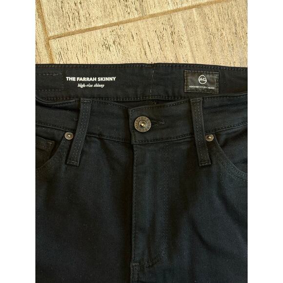 AG Adriano Goldschmied Farrah High-Rise Skinny Ankle Jean Black size 25 R - Picture 8 of 8